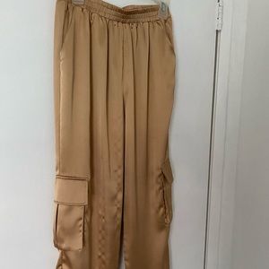 Gold Satin Pants